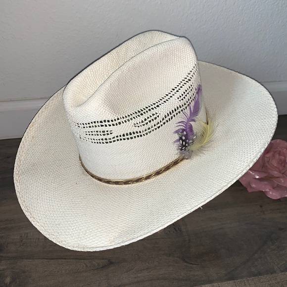 WESTERN EXPRESS WHITE COWBOY HAT - Picture 1 of 9